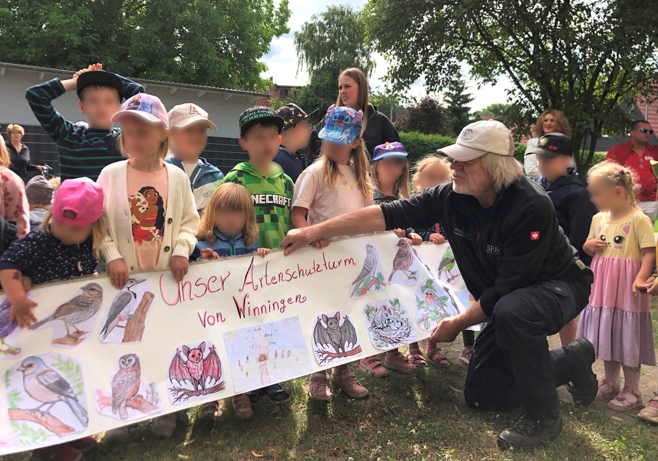 Inauguration of our 38th species protection tower, this time - Bild 2